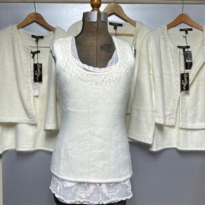 Christine Philippe  L’image two piece set angora creamy softness overload
